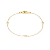 AMOR 9ct Yellow Gold Anchor Chain Bracelet