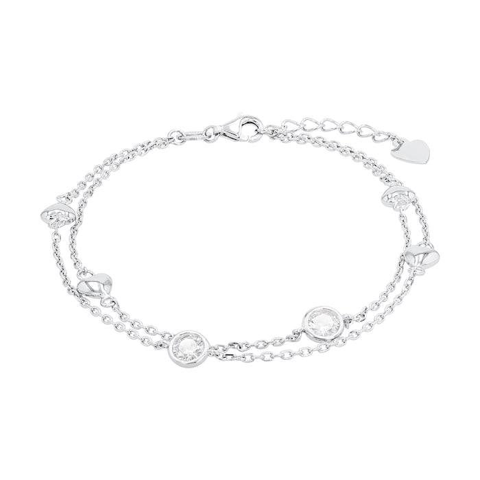 AMOR Silver Anchor Chain Bracelet