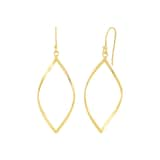 AMOR Yellow Gold Coloured Sterling Silver Drop Earrings