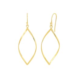 37970065 - Yellow Gold Coloured Sterling Silver Drop Earrings