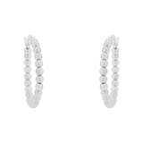 AMOR Silver Hoop Earrings