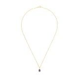 AMOR 9ct Yellow Gold Cubic Zirconia Pendant Necklace