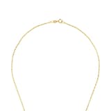 AMOR 9ct Yellow Gold Cubic Zirconia Round Pendant Necklace