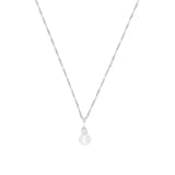 AMOR Silver Cultured Pearl Pendant Necklace