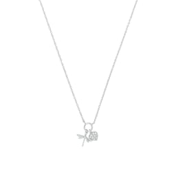 37970080 - Silver Dragonfly Pendant Necklace