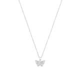 AMOR Silver Butterfly Pendant Necklace