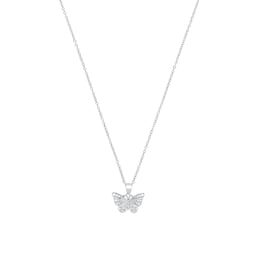 37970082 - Silver Butterfly Pendant Necklace