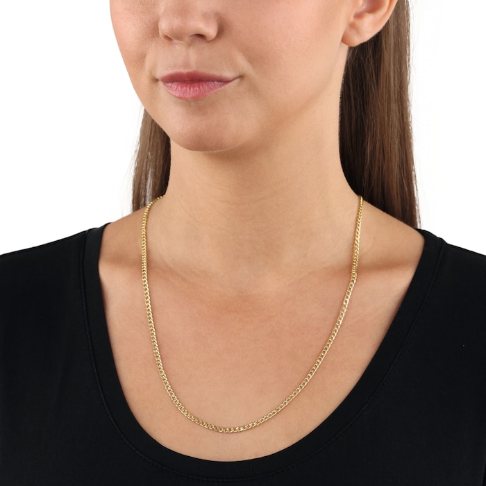 AMOR 9ct Yellow Gold Necklace - 55cm