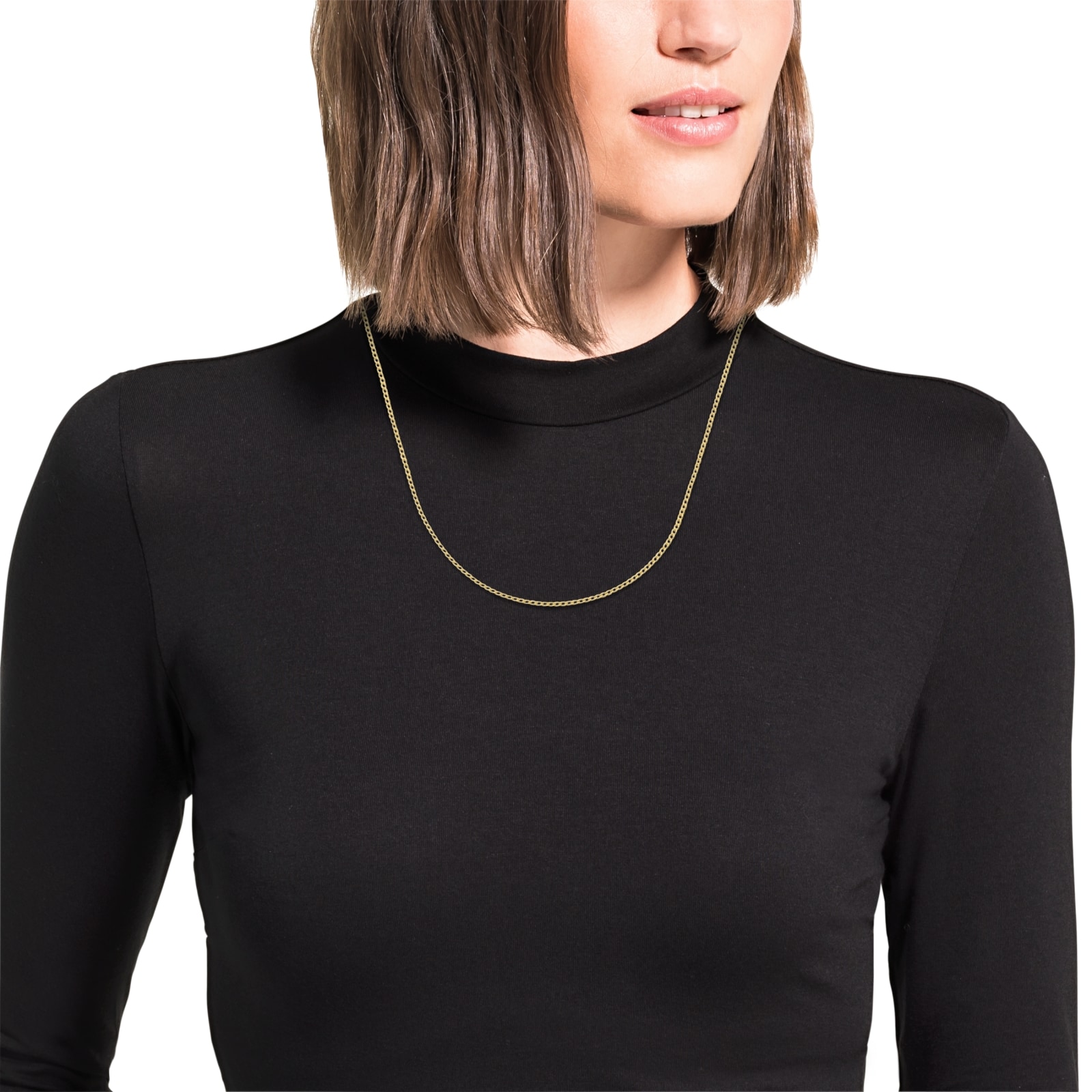 AMOR 9ct Yellow Gold Necklace - 50cm