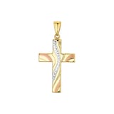 AMOR 14ct Yellow Gold Cross Pendant