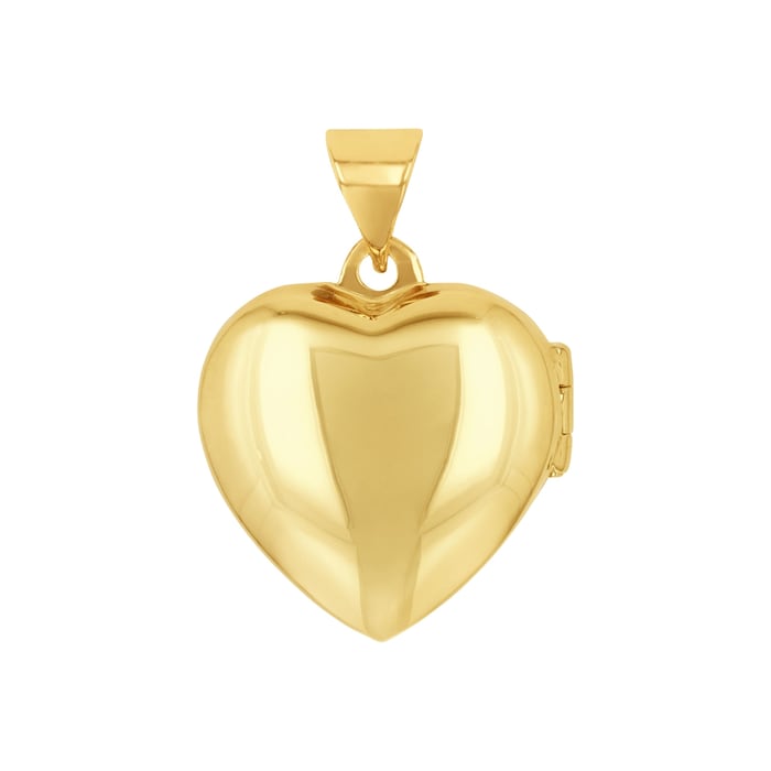 AMOR 9ct Yellow Gold 20mm Heart Pendant