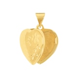 AMOR 9ct Yellow Gold 20mm Heart Pendant