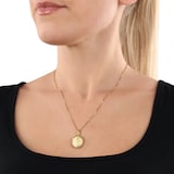 AMOR 9ct Yellow Gold Oval Pendant