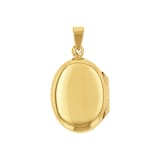 AMOR 9ct Yellow Gold Oval Pendant