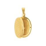 AMOR 9ct Yellow Gold Oval Pendant