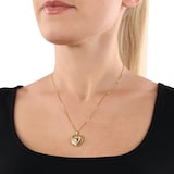 AMOR 9ct Yellow Gold 23mm Heart Pendant