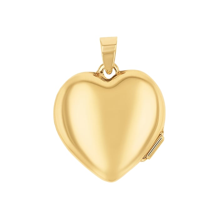 AMOR 9ct Yellow Gold 23mm Heart Pendant