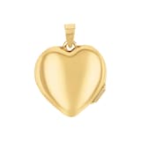 AMOR 9ct Yellow Gold 23mm Heart Pendant