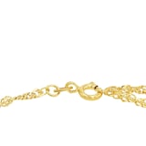 AMOR 9ct Yellow Gold ID Singapore Chain Bracelet