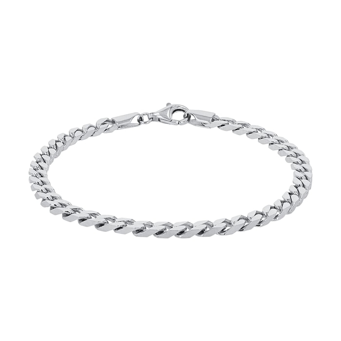 AMOR Silver Tank Chain Bracelet - 19cm