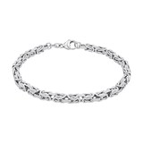 AMOR Silver King Chain Bracelet - 21cm