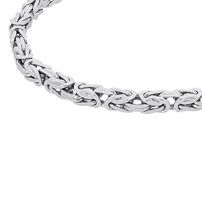 AMOR Silver King Chain Bracelet - 21cm