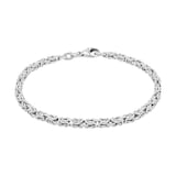 AMOR Silver King Chain Bracelet - 19cm