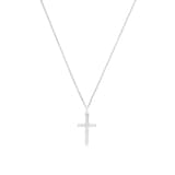 AMOR Silver Cross Pendant Necklace