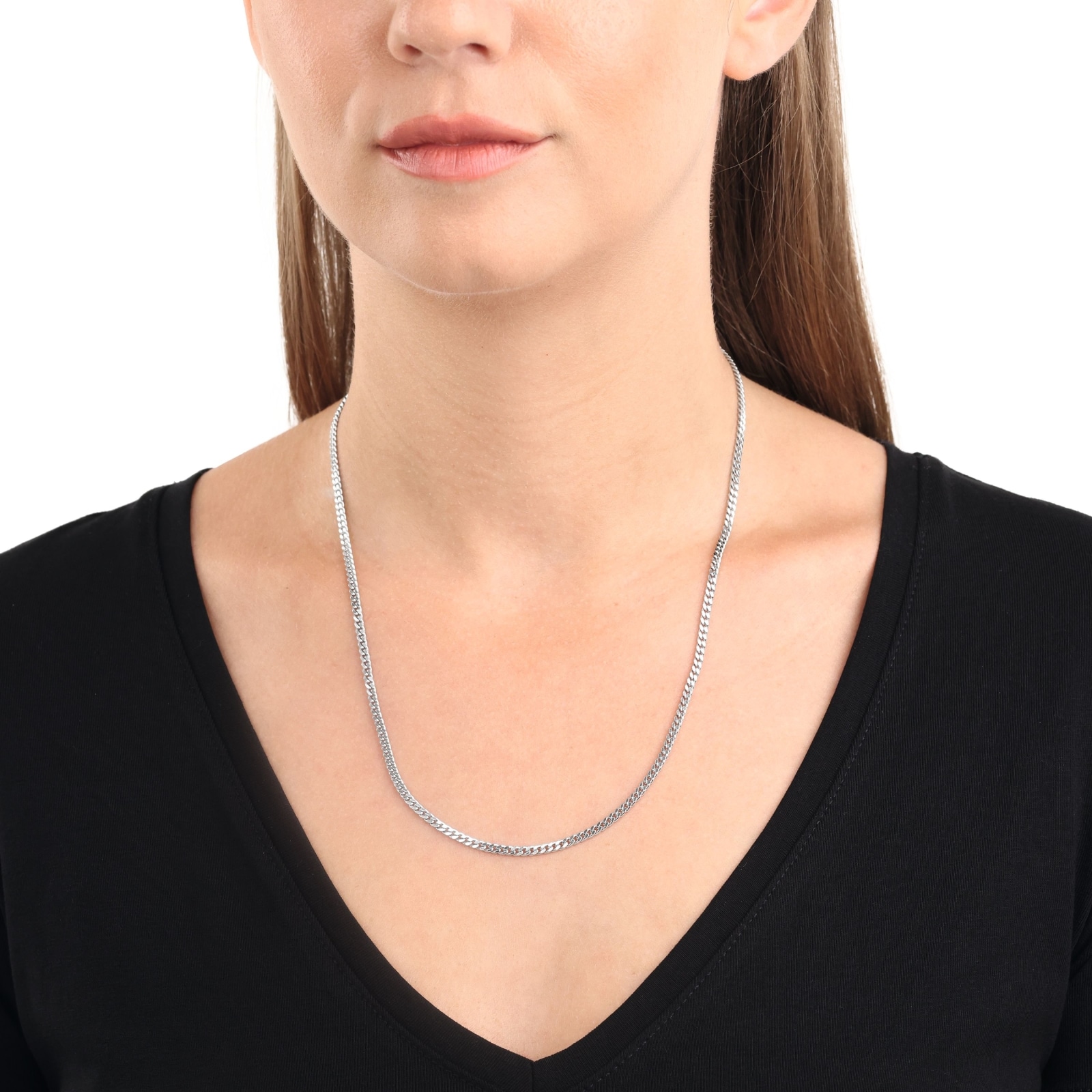 AMOR Silver Tank Chain Necklace - 50cm AMOR Silver Tank Chain Necklace - 50cm