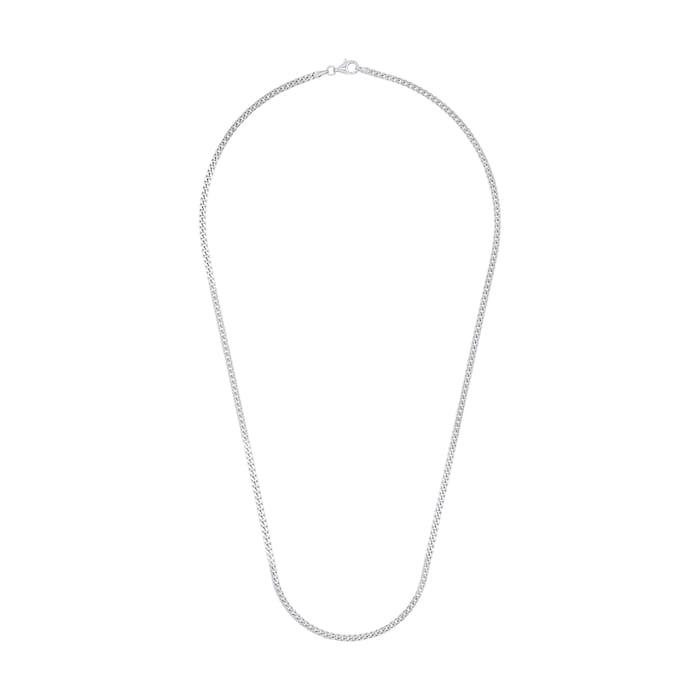 AMOR Silver Tank Chain Necklace - 50cm