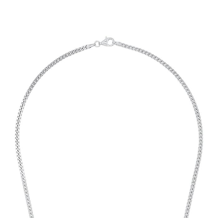 AMOR Silver Tank Chain Necklace - 50cm