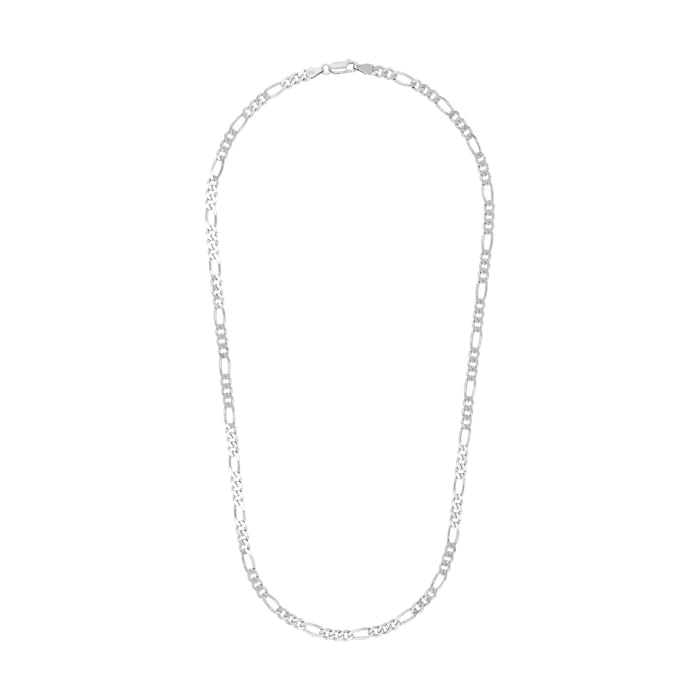 AMOR Silver Figaro Chain Necklace - 50cm