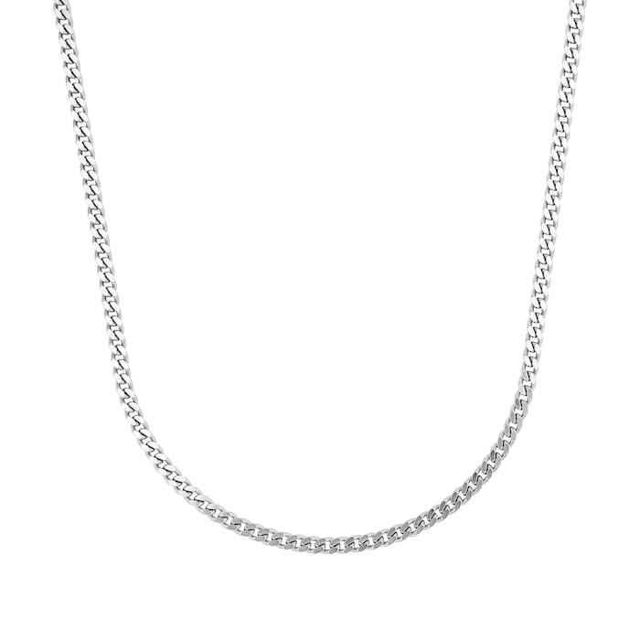 AMOR Silver Tank Chain Necklace - 50cm