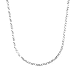 37970108 - Silver Tank Chain Necklace - 50cm