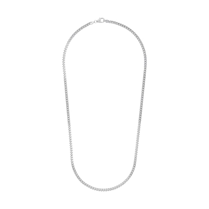 AMOR Silver Tank Chain Necklace - 50cm