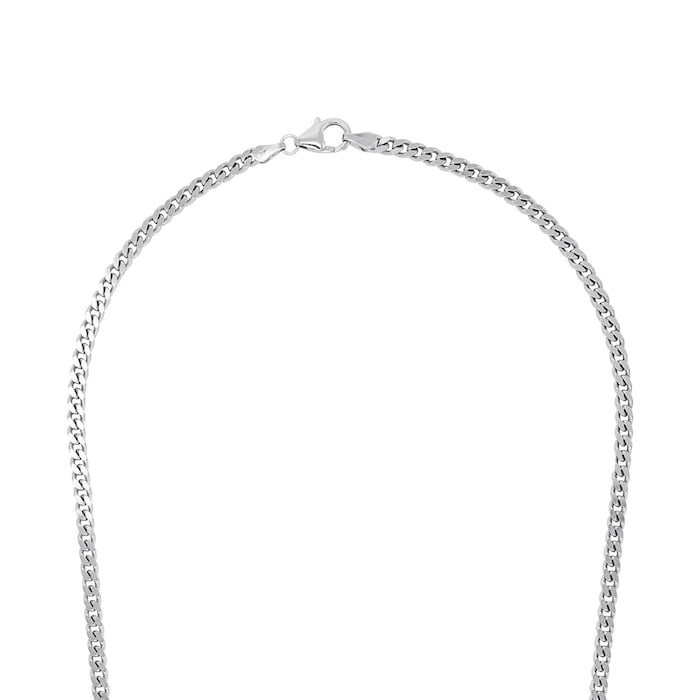 AMOR Silver Tank Chain Necklace - 50cm