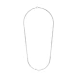 AMOR Silver Tank Chain Necklace - 55cm