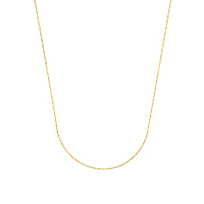 AMOR 9ct Yellow Gold Anchor Chain Necklace - 45cm