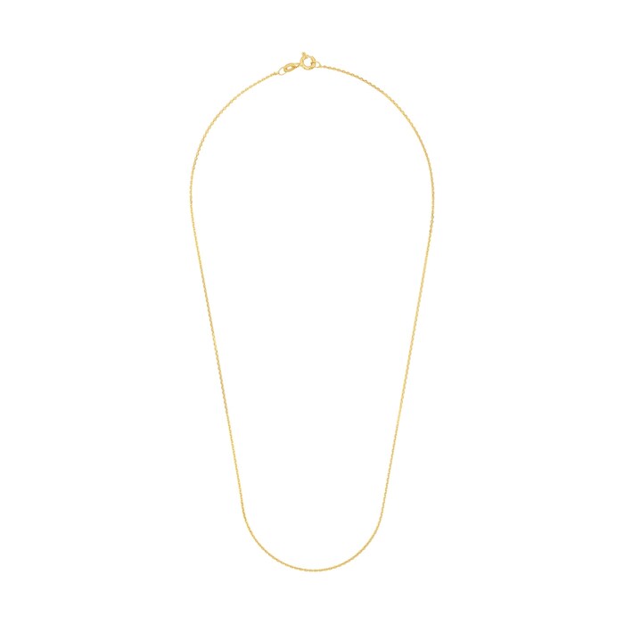 AMOR 9ct Yellow Gold Anchor Chain Necklace - 45cm