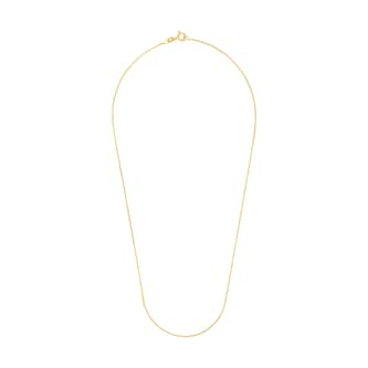 AMOR 9ct Yellow Gold Anchor Chain Necklace - 45cm