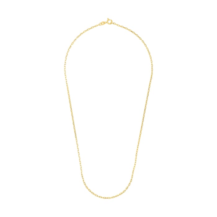 AMOR 9ct Yellow Gold Anchor Chain Necklace - 45cm