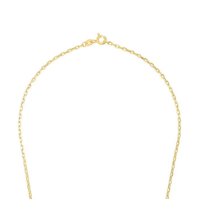 AMOR 9ct Yellow Gold Anchor Chain Necklace - 45cm