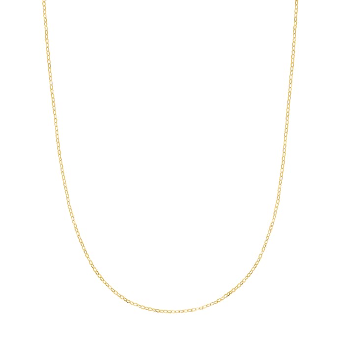 AMOR 9ct Yellow Gold Anchor Chain Necklace - 50cm