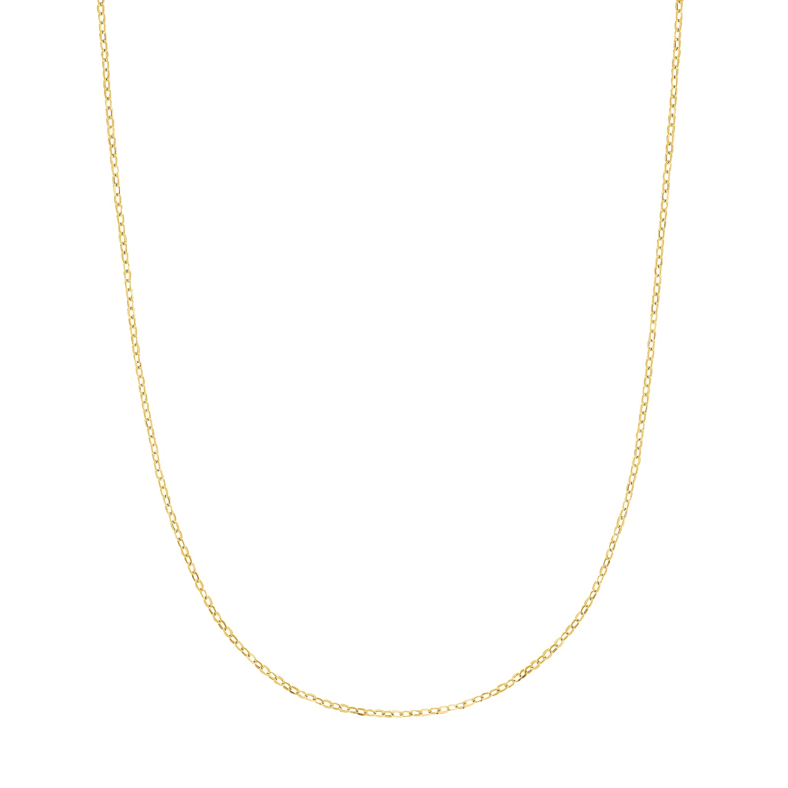 AMOR 9ct Yellow Gold Anchor Chain Necklace - 50cm