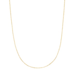 AMOR 9ct Yellow Gold Anchor Chain Necklace - 50cm