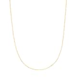 AMOR 9ct Yellow Gold Anchor Chain Necklace - 50cm