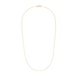 AMOR 9ct Yellow Gold Anchor Chain Necklace - 50cm