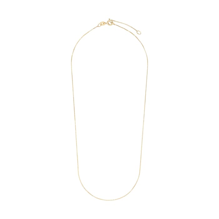 AMOR 9ct Yellow Gold Venezia Chain Necklace  - 35cm