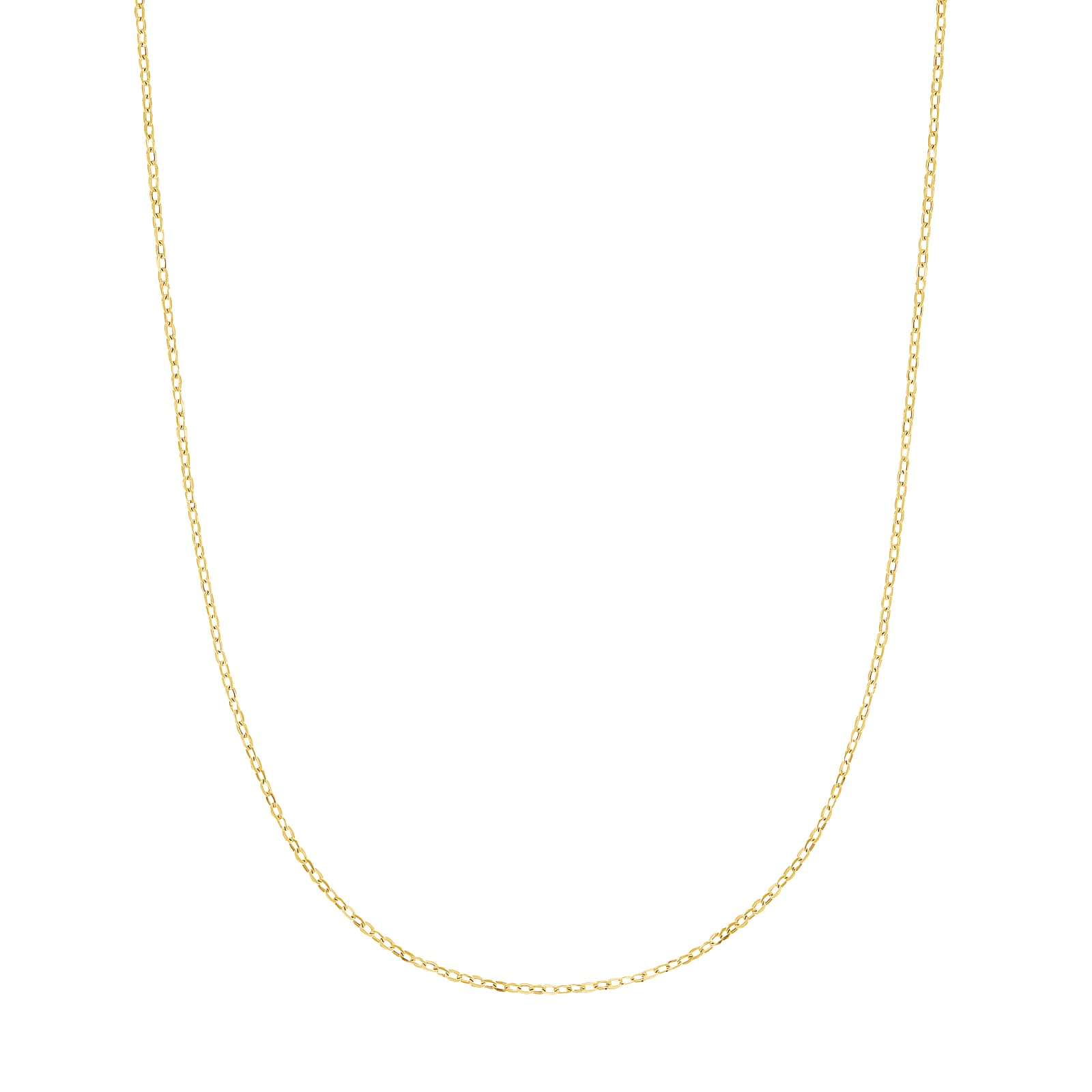 AMOR 9ct Yellow Gold Anchor Chain Necklace - 60cm