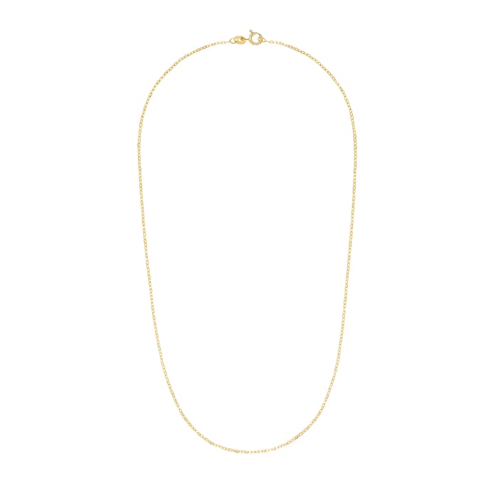 AMOR 9ct Yellow Gold Anchor Chain Necklace - 60cm